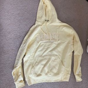 Yellow hoodie sweatshirt